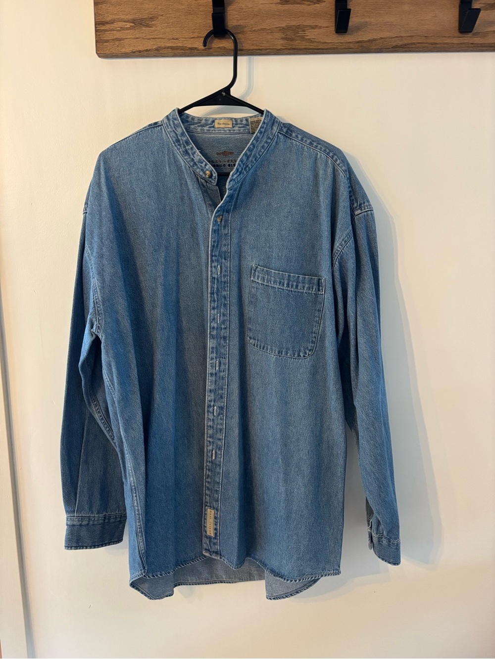 East Island Indigo Blue Denim Button-Front Shirt Jacket - Light Blue
